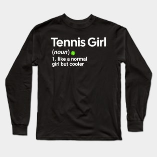 Tennis-Girl Long Sleeve T-Shirt